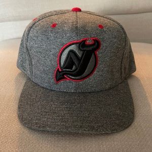 New Jersey Devils Hockey Flat Brim Hat